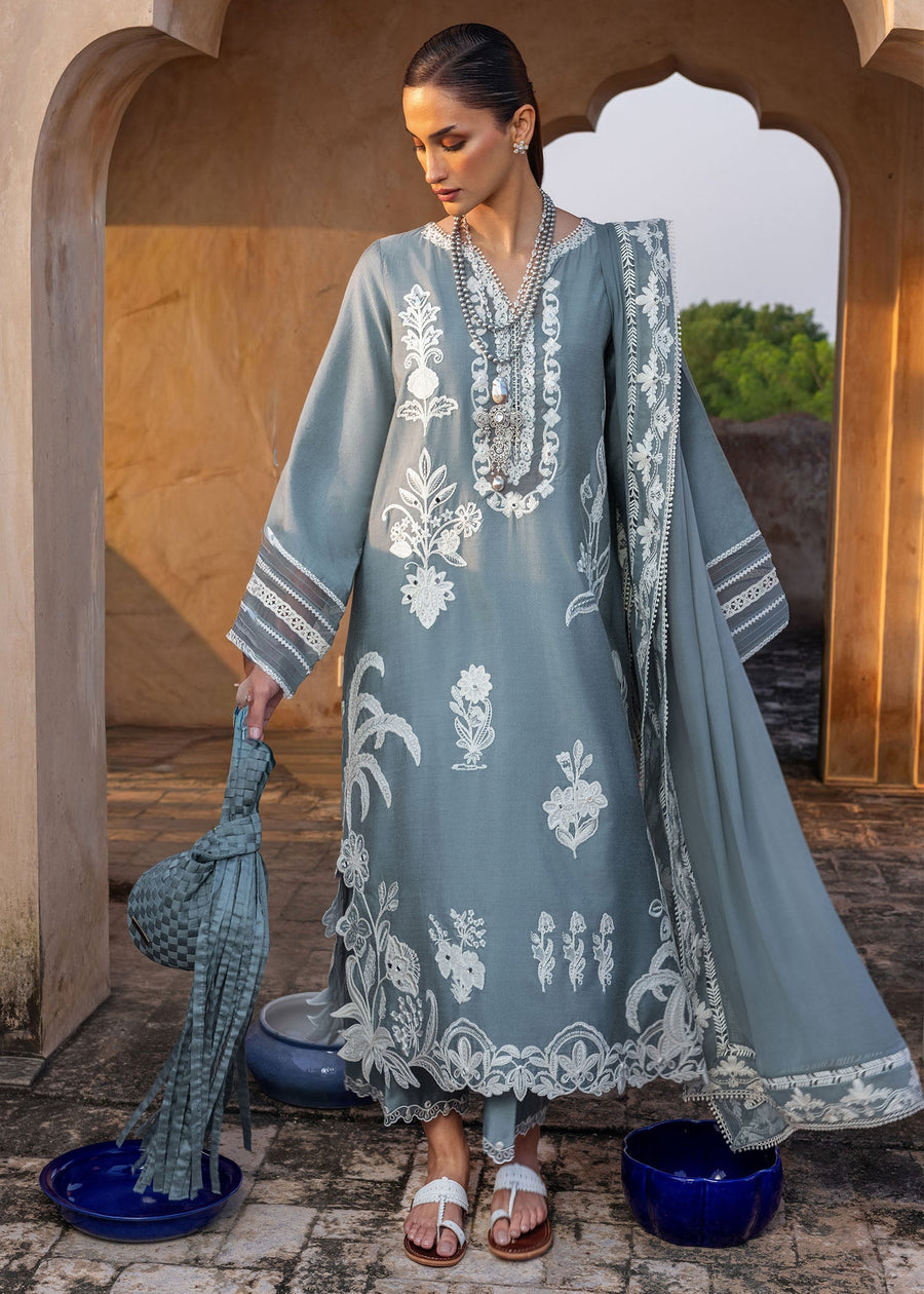 Crimson Mitti Winter Pret Embroidered Raw Silk 3Pc Suit CRWP-06 Shabo