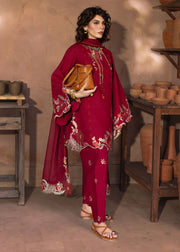 Crimson Mitti Winter Pret Embroidered Karandi 3Pc Suit CRWP-07 Nina Nakhray