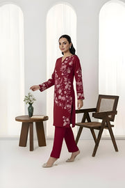 Feathers Fully Embroidered Dhanak Unstitched 2Pc Suit CRYONE-FT552