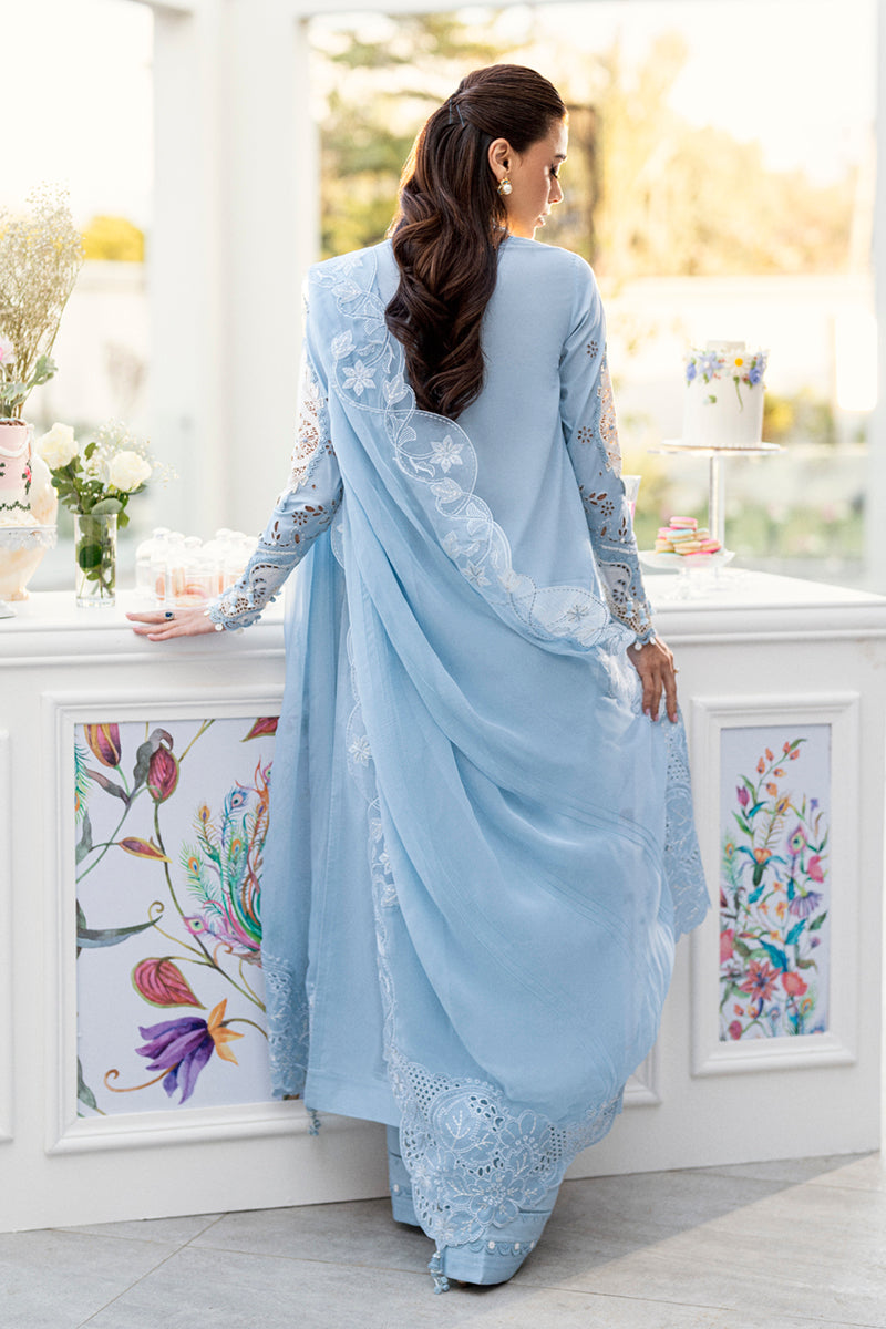 Qalamkar Chikankari Embroidered Lawn Unstitched 3Pc Suit CS-01 TASHA