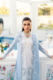 Qalamkar Chikankari Embroidered Lawn Unstitched 3Pc Suit CS-01 TASHA