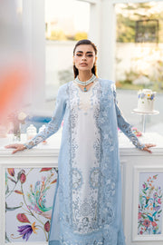 Qalamkar Chikankari Embroidered Lawn Unstitched 3Pc Suit CS-01 TASHA