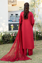 Qalamkar Chikankari Embroidered Lawn Unstitched 3Pc Suit CS-02 LERA
