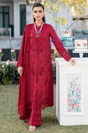 Qalamkar Chikankari Embroidered Lawn Unstitched 3Pc Suit CS-02 LERA
