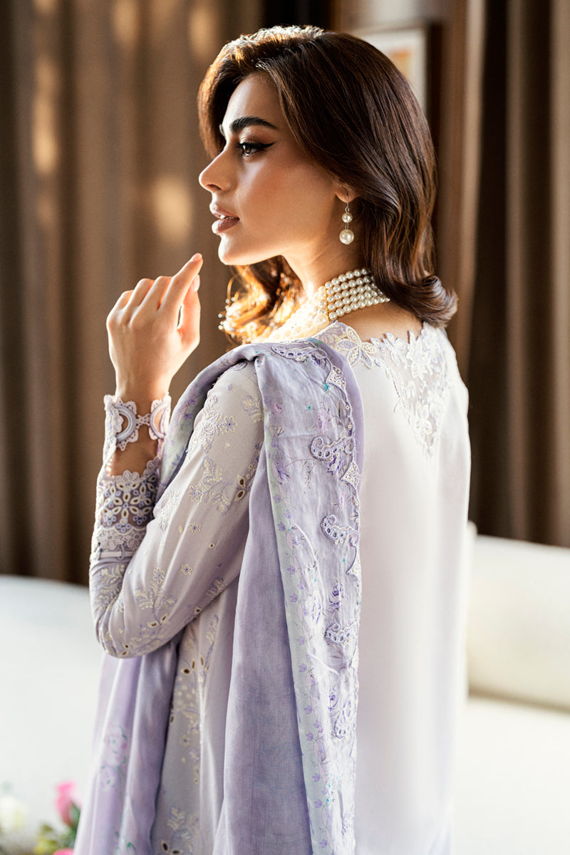Qalamkar Chikankari Embroidered Lawn Unstitched 3Pc Suit CS-03 ALAILA
