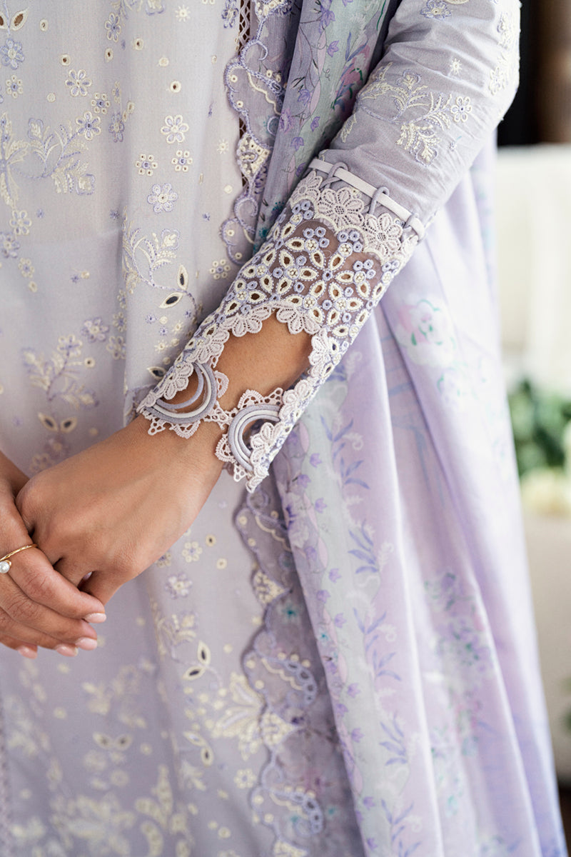 Qalamkar Chikankari Embroidered Lawn Unstitched 3Pc Suit CS-03 ALAILA