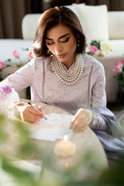 Qalamkar Chikankari Embroidered Lawn Unstitched 3Pc Suit CS-03 ALAILA