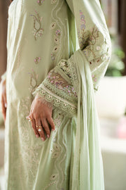 Qalamkar Chikankari Embroidered Lawn Unstitched 3Pc Suit CS-04 ERZA