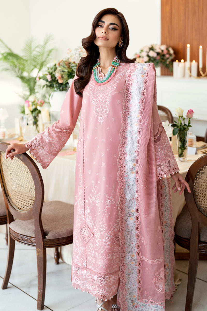 Qalamkar Chikankari Embroidered Lawn Unstitched 3Pc Suit CS-05 Ruvina