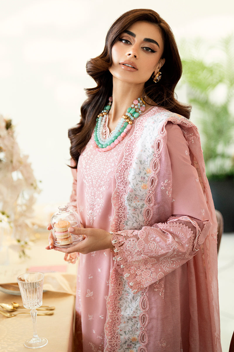 Qalamkar Chikankari Embroidered Lawn Unstitched 3Pc Suit CS-05 Ruvina