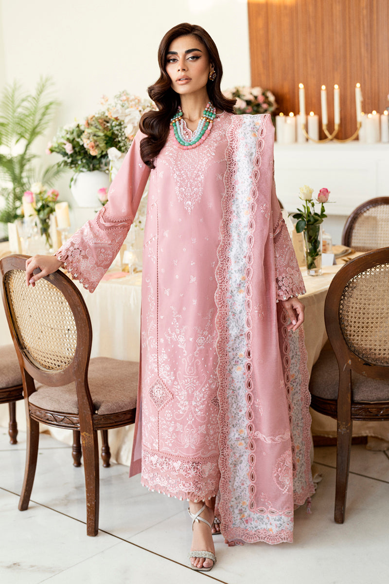 Qalamkar Chikankari Embroidered Lawn Unstitched 3Pc Suit CS-05 Ruvina