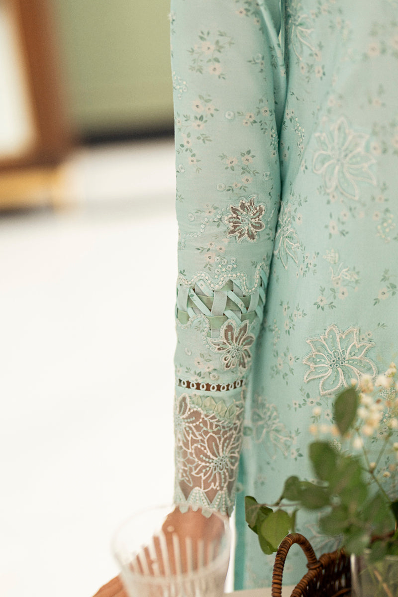 Qalamkar Chikankari Embroidered Lawn Unstitched 3Pc Suit CS-06 NEESHA