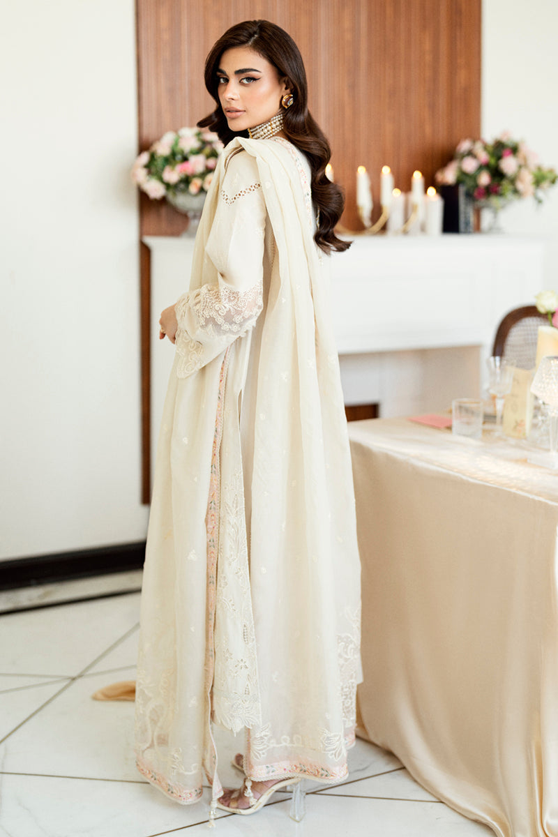 Qalamkar Chikankari Embroidered Lawn Unstitched 3Pc Suit CS-08 ERSA