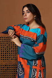 Ittehad Textiles Cotton Satin Unstitched Printed Shirt LF-DP-CSB-003