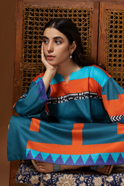 Ittehad Textiles Cotton Satin Unstitched Printed Shirt LF-DP-CSB-003