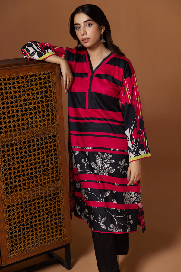 Ittehad Textiles Cotton Satin Unstitched Printed Shirt LF-DP-CSB-004