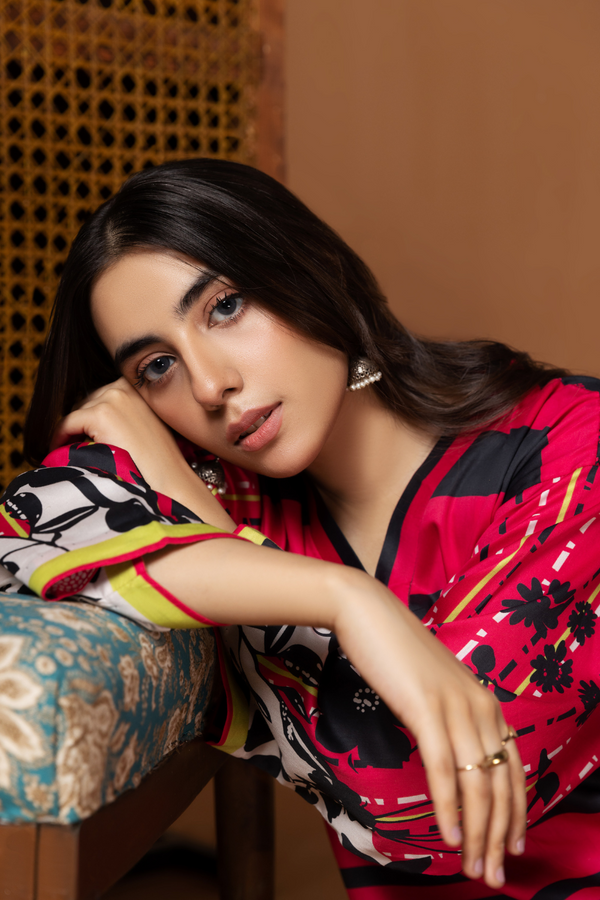 Ittehad Textiles Cotton Satin Unstitched Printed Shirt LF-DP-CSB-004