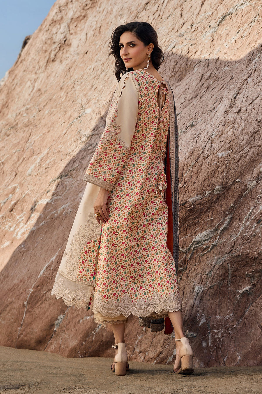 Charizma Sun Shine Embroidered Lawn Unstitched 3Pc Suit CSN6-01