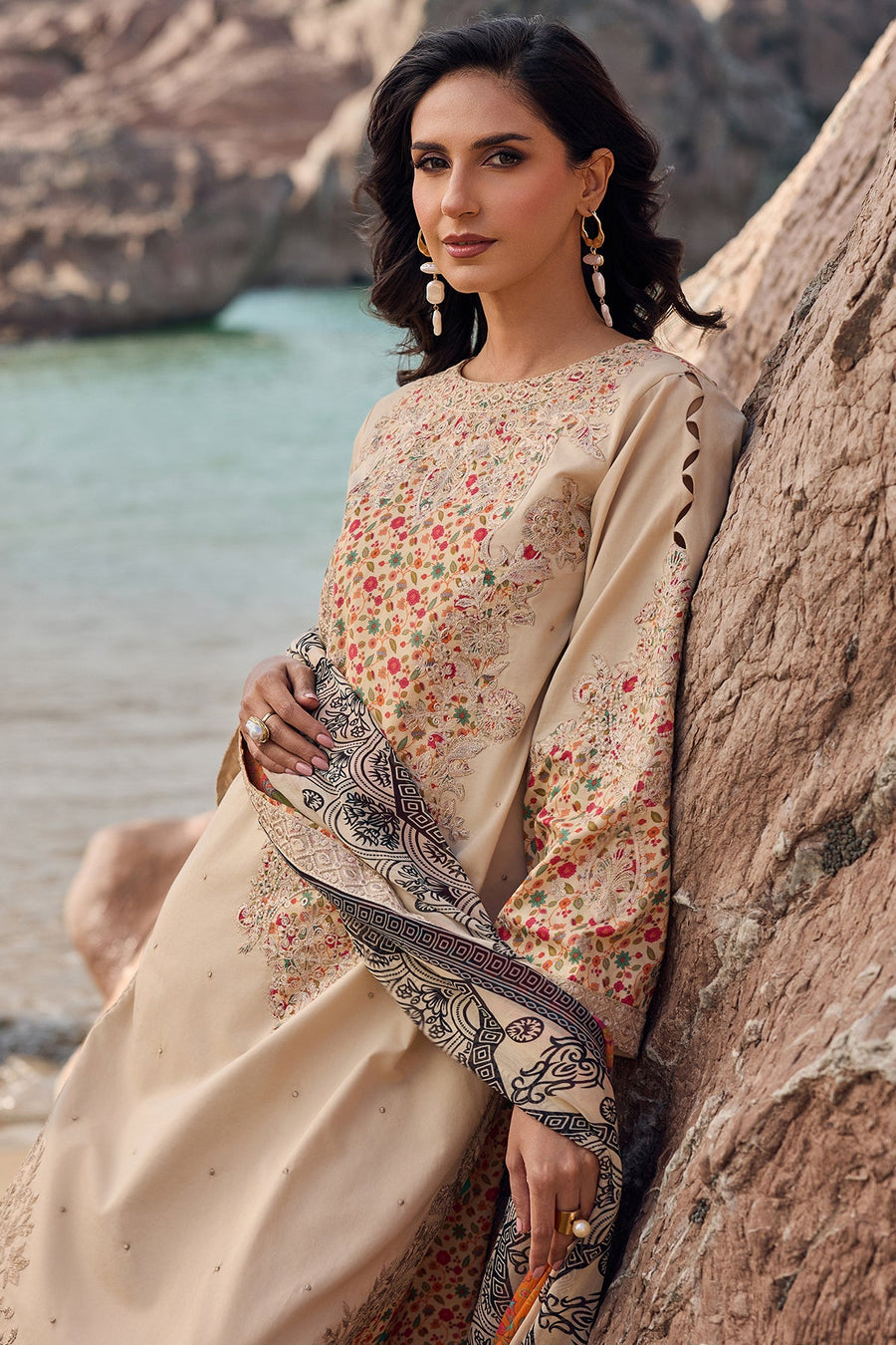 Charizma Sun Shine Embroidered Lawn Unstitched 3Pc Suit CSN6-01