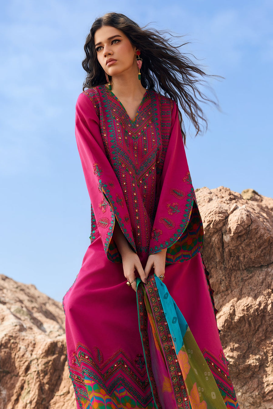 Charizma Sun Shine Embroidered Lawn Unstitched 3Pc Suit CSN6-03