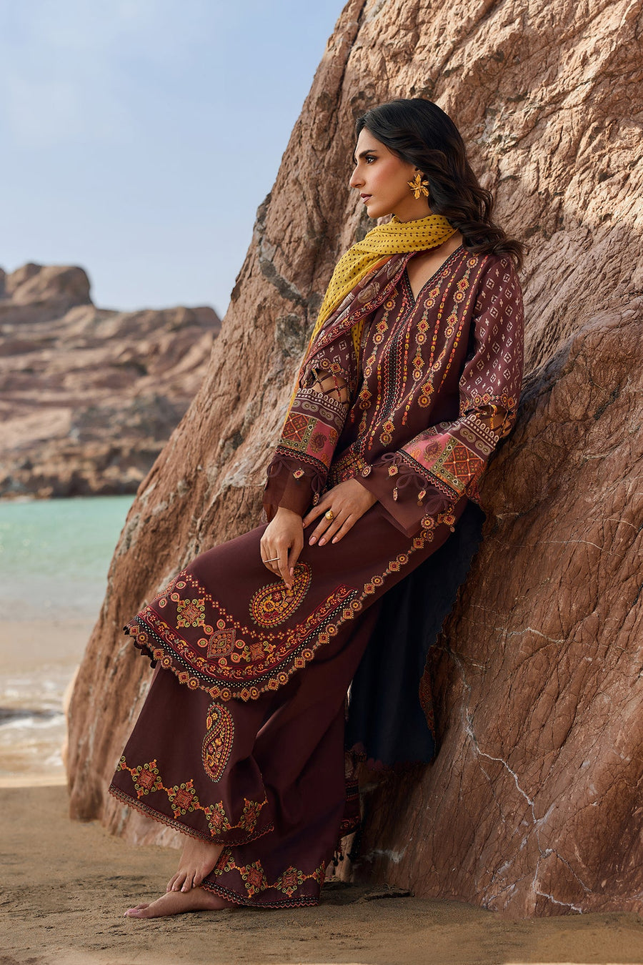 Charizma Sun Shine Embroidered Lawn Unstitched 3Pc Suit CSN6-09