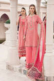 Maria.B Sateen Unstitched Embroidered Cotton Satin 3Pc Suit CST-701
