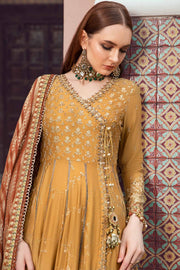 Maria.B Sateen Unstitched Embroidered Cotton Satin 3Pc Suit CST-702