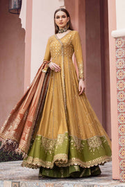 Maria.B Sateen Unstitched Embroidered Cotton Satin 3Pc Suit CST-702
