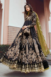 Maria.B Sateen Unstitched Embroidered Cotton Satin 3Pc Suit CST-703