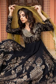 Maria.B Sateen Unstitched Embroidered Cotton Satin 3Pc Suit CST-703