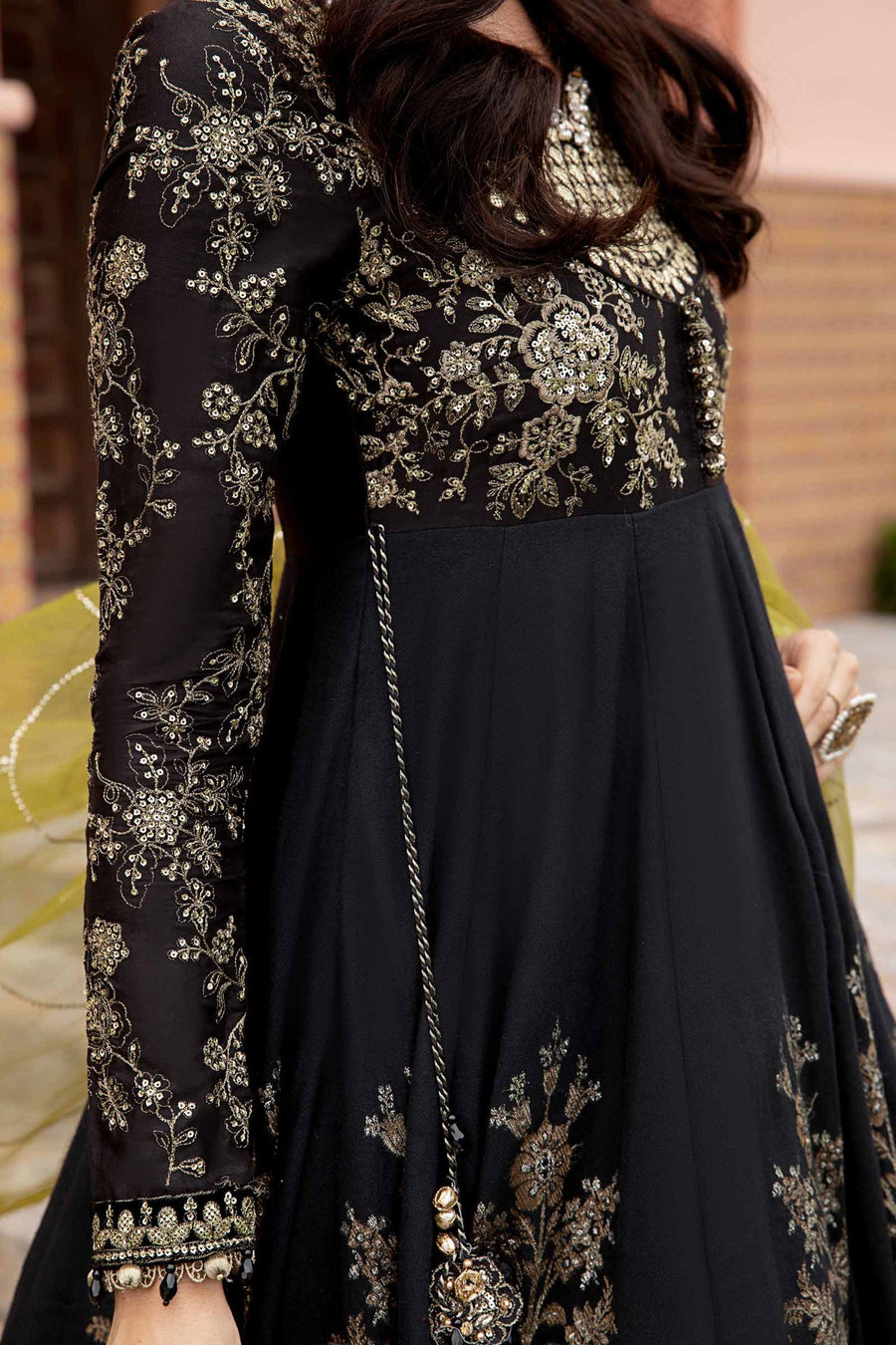 Maria.B Sateen Unstitched Embroidered Cotton Satin 3Pc Suit CST-703