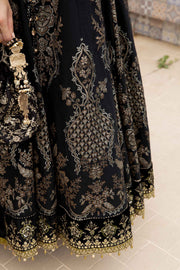 Maria.B Sateen Unstitched Embroidered Cotton Satin 3Pc Suit CST-703