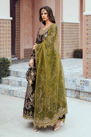 Maria.B Sateen Unstitched Embroidered Cotton Satin 3Pc Suit CST-703