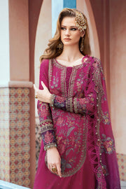 Maria.B Sateen Unstitched Embroidered Cotton Satin 3Pc Suit CST-704