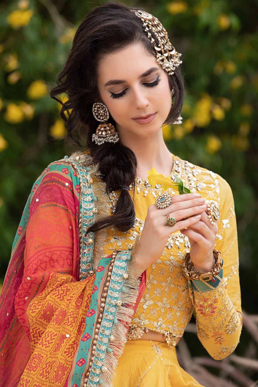 Maria.B Sateen Unstitched Embroidered Cotton Satin 3Pc Suit CST-705