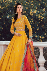 Maria.B Sateen Unstitched Embroidered Cotton Satin 3Pc Suit CST-705