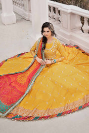 Maria.B Sateen Unstitched Embroidered Cotton Satin 3Pc Suit CST-705