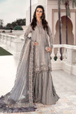 Maria.B Sateen Unstitched Embroidered Cotton Satin 3Pc Suit CST-707
