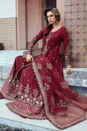 Maria.B Sateen Unstitched Embroidered Cotton Satin 3Pc Suit CST-708