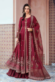 Maria.B Sateen Unstitched Embroidered Cotton Satin 3Pc Suit CST-708