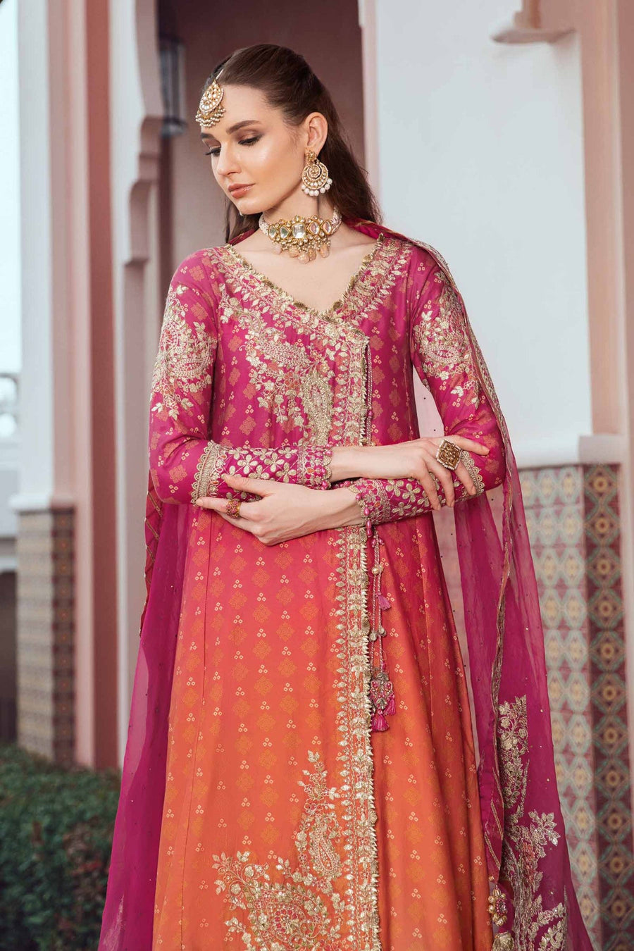 Maria.B Sateen Unstitched Embroidered Cotton Satin 3Pc Suit CST-709