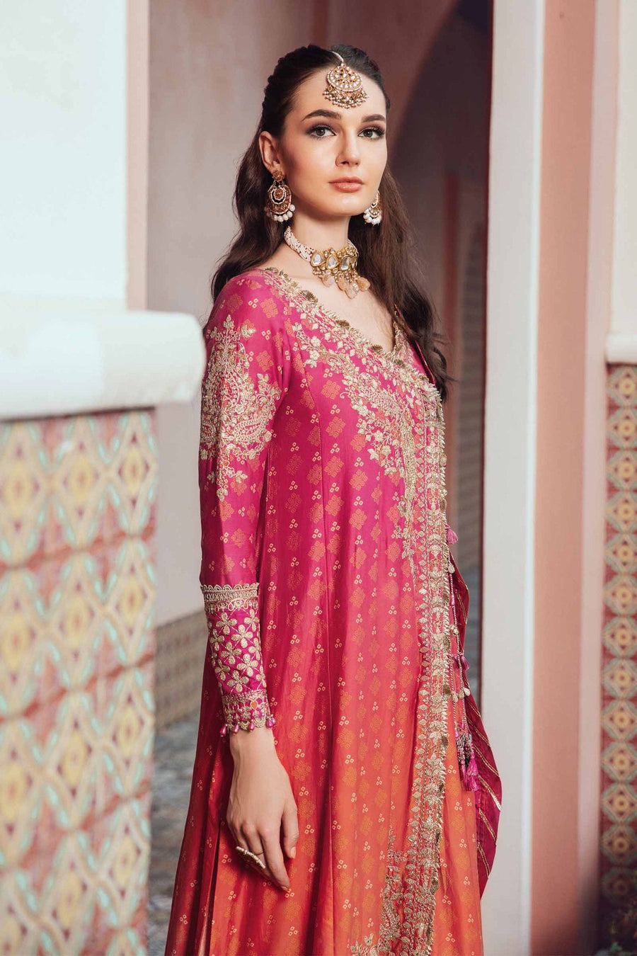 Maria.B Sateen Unstitched Embroidered Cotton Satin 3Pc Suit CST-709
