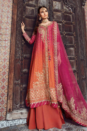 Maria.B Sateen Unstitched Embroidered Cotton Satin 3Pc Suit CST-709