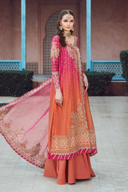 Maria.B Sateen Unstitched Embroidered Cotton Satin 3Pc Suit CST-709