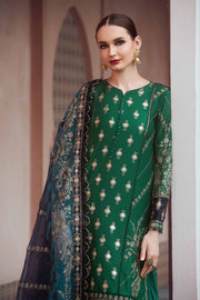 Maria.B Sateen Unstitched Embroidered Cotton Satin 3Pc Suit CST-711
