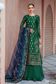 Maria.B Sateen Unstitched Embroidered Cotton Satin 3Pc Suit CST-711