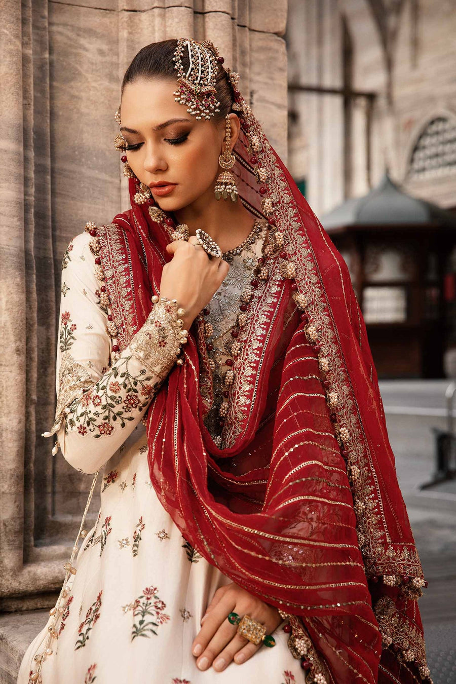 Sateen By Maria B Embroidered Cotton Satin Unstitched 3Pc Suit CST-801