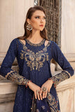 Sateen By Maria B Embroidered Cotton Satin Unstitched 3Pc Suit CST-804