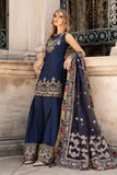 Sateen By Maria B Embroidered Cotton Satin Unstitched 3Pc Suit CST-804