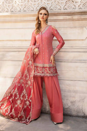 Sateen By Maria B Embroidered Cotton Satin Unstitched 3Pc Suit CST-809